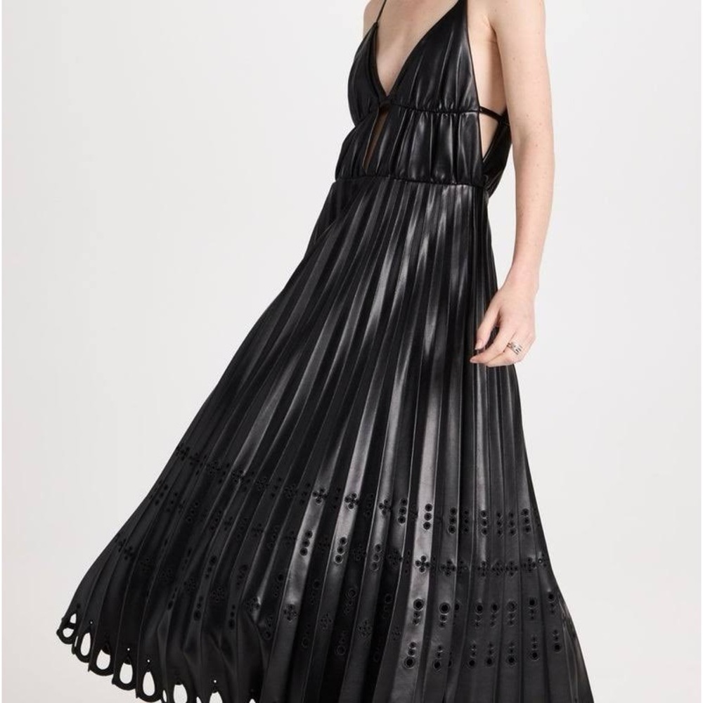 NWT Brand new with tags SIMKHAI Alpine Vegan leather dress $995. Size 4